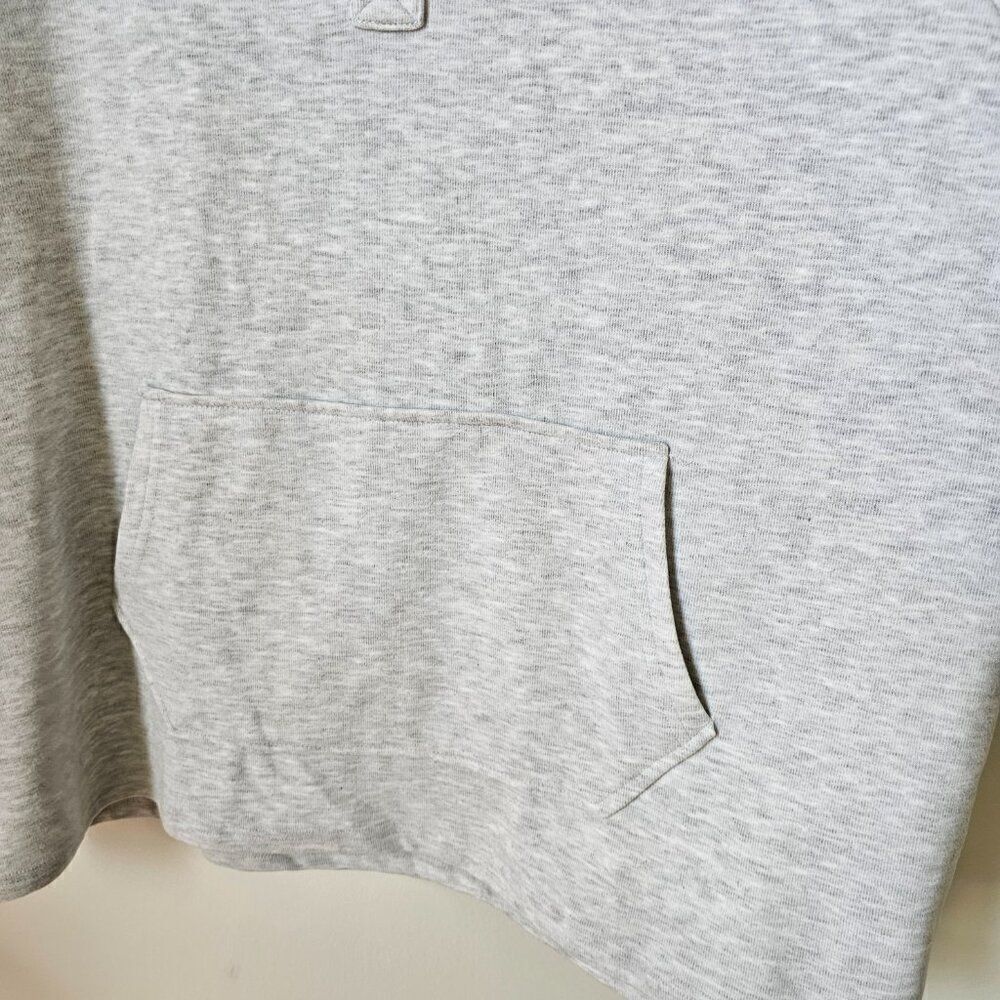 EUC COTTON BLEU LIGHT GREY SUPER SOFT HOODED SWEATER QUARTER BUTTONED SIZE SMALL - Picture 9 of 16
